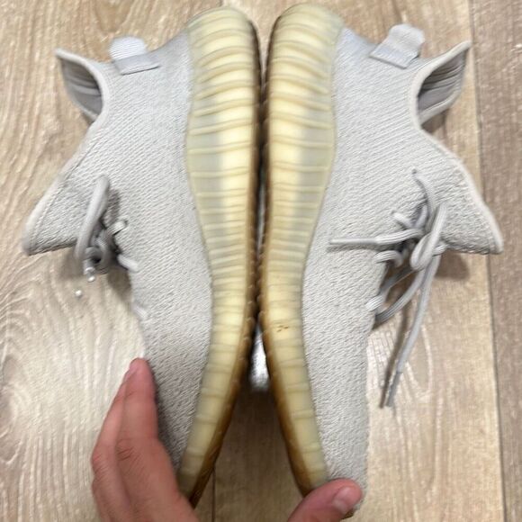 Adidas Mens Sesame Yeezy Boost 350 V2 Low Trainer Athletic Sneaker Shoes Size 12 - Picture 4 of 8